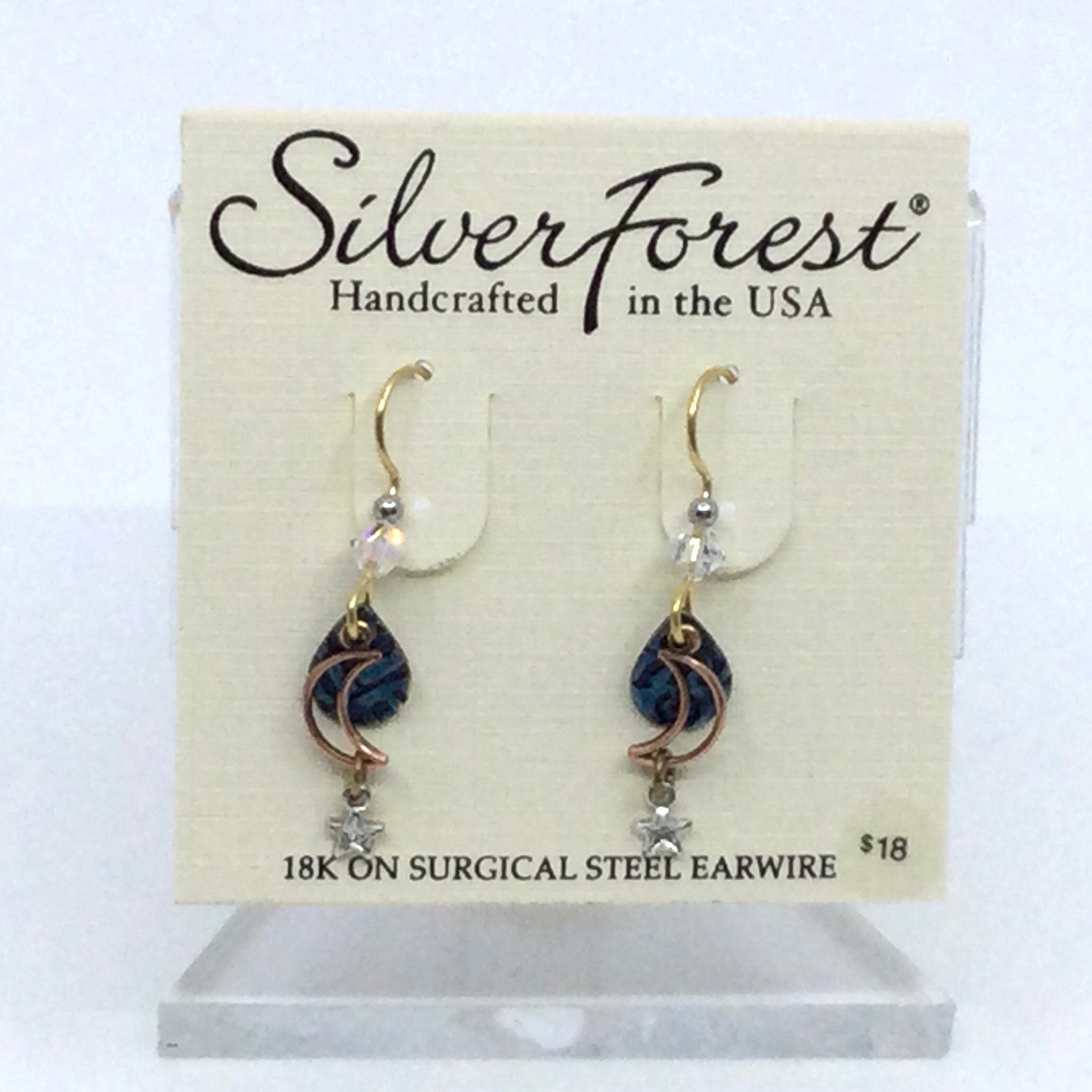 Silver forest earrings on sale